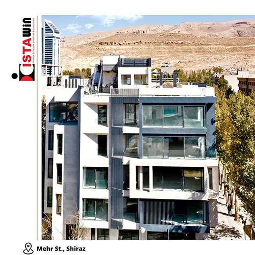 پروژه درب و پنجره - ساختمان مسکونی مهر - شیراز