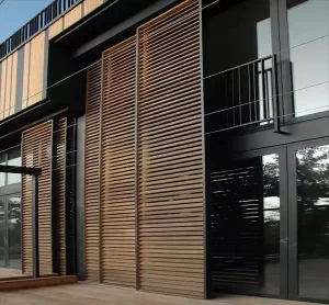 اجرای نمای لوور آلومینیومی